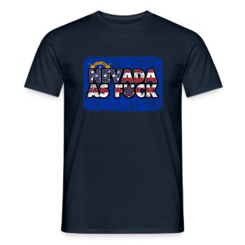 America US Flag State Flag Nevada - Männer T-Shirt - Navy - Vorne - AI Model Male 178 light (178cm)