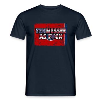 America US Flag State Flag Tennessee - Men's T-Shirt - navy - Front - AI Model Male 178 light (178cm)