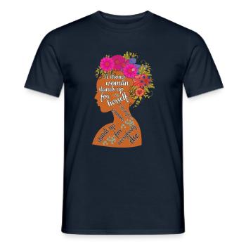 Strong Woman Feminism Rights Womens Equality - Men's T-Shirt - navy - Front - AI Model Male 178 light (178cm)