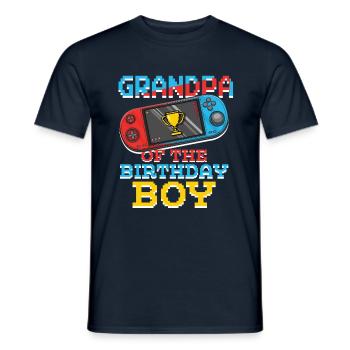 Grandpa Of Gamer Video Game Lover Gamer - Männer T-Shirt - Navy - Vorne - AI Model Male 178 light (178cm)