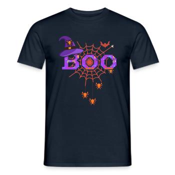 Bat Spider Horror Scary Halloween - Men's T-Shirt - navy - Front - AI Model Male 178 light (178cm)