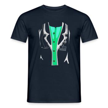 Drôle de costume de médecin d’hôpital pour Halloween - T-shirt homme - marine - Devant - AI Model Male 178 light (178cm)