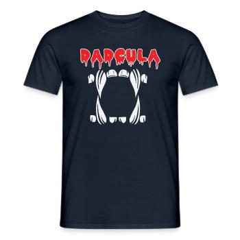 Funny Dad Vampire Horror Scary Halloween - Männer T-Shirt - Navy - Vorne - AI Model Male 178 light (178cm)