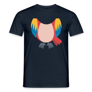 Funny Animal Parrot Costume For Halloween - Men's T-Shirt - navy - Front - AI Model Male 178 light (178cm)