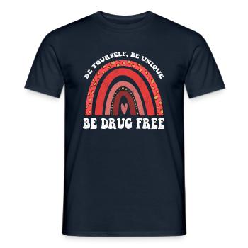 Unique Rainbow Ribbon Week Awareness Wear Red - Männer T-Shirt - Navy - Vorne - AI Model Male 178 light (178cm)