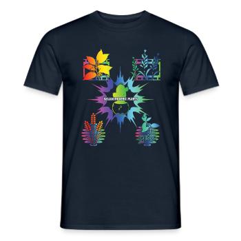 Occult Art Plants Goblincore Gothic Halloween - Männer T-Shirt - Navy - Vorne - AI Model Male 178 light (178cm)