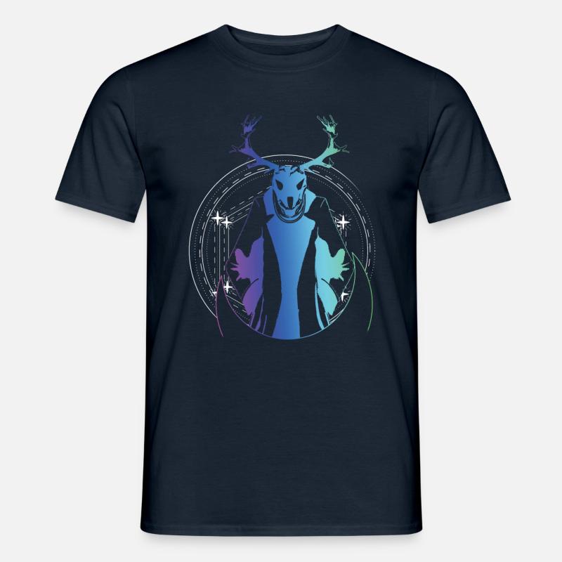 Wendigo Folk Creature Forest Devil Cryptid - Männer T-Shirt - Navy