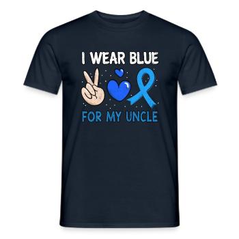 In November Blue For Uncle Diabetes Awareness - Männer T-Shirt - Navy - Vorne - AI Model Male 178 light (178cm)