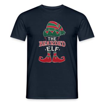 Elf Bearded December Love Elf Christmas - Männer T-Shirt - Navy - Vorne - AI Model Male 178 light (178cm)