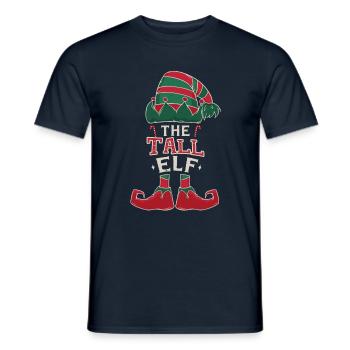Elf Tall December Love Elf Christmas - Männer T-Shirt - Navy - Vorne - AI Model Male 178 light (178cm)