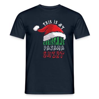 Santa Hat Funny Décembre Ce Mon Noël - T-shirt homme - marine - Devant - AI Model Male 178 light (178cm)