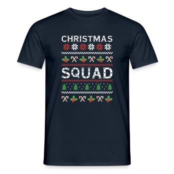Snow Ugly Happy December Squad Ugly Christmas - Männer T-Shirt - Navy - Vorne - AI Model Male 178 light (178cm)