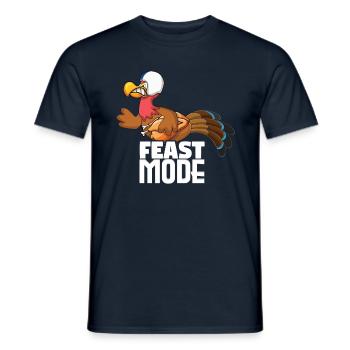 Rugby Turkey Fashion Football Fan Thanksgiving - Men's T-Shirt - navy - Front - AI Model Male 178 light (178cm)