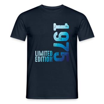 Since 1975 Year 1975 Retro Vintage 1975 Birth - Men's T-Shirt - navy - Front - AI Model Male 178 light (178cm)