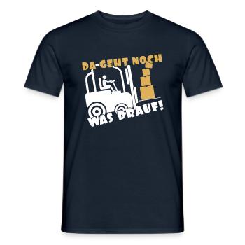 More To Come Forklift Driver Operator Truck - Men's T-Shirt - navy - Front - AI Model Male 178 light (178cm)