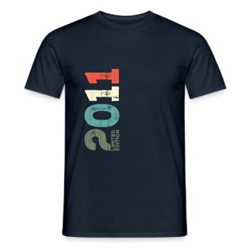 Seit 2011 Jahr 2011 Retro 2011 Jahrgang 2011 - Männer T-Shirt - Navy - Vorne - AI Model Male 178 light (178cm)