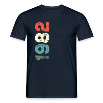 Seit 1982 Jahr 1982 Retro 1982 Jahrgang 1982 - Männer T-Shirt - Navy - Vorne - AI Model Male 178 light (178cm)