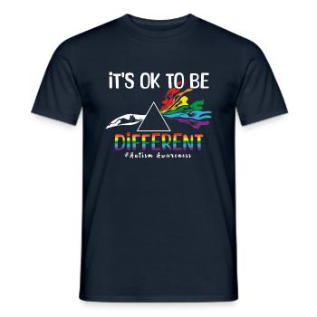 Different Okay Special Puzzle Autism Awareness - Men's T-Shirt - navy - Front - AI Model Male 178 light (178cm)