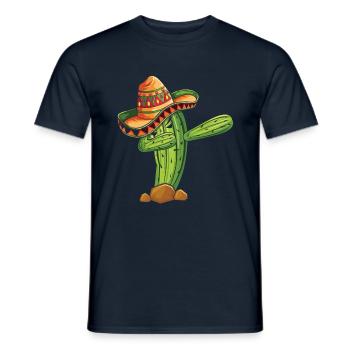 Tupfen Kaktus Taco Happy Cinco De Mayo - Männer T-Shirt - Navy - Vorne - AI Model Male 178 light (178cm)