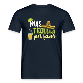 Mehr Tequila bitte lustig Taco Happy Cinco de Mayo - Männer T-Shirt - Navy - Vorne - AI Model Male 178 light (178cm)