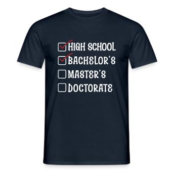 Bye School Happy Last Class Graduation Graduate - Men's T-Shirt - navy - Front - AI Model Male 178 light (178cm)