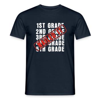 School Last Class Elementary Graduation Graduate - Men's T-Shirt - navy - Front - AI Model Male 178 light (178cm)