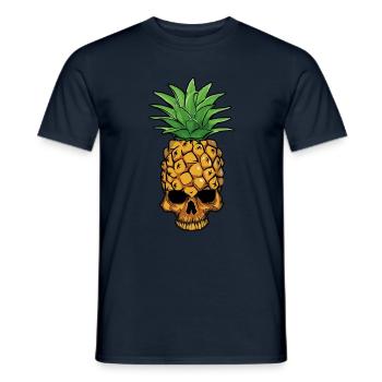 Pineapple Surf Hello Summer Dia De Los Muertos - Men's T-Shirt - navy - Front - AI Model Male 178 light (178cm)