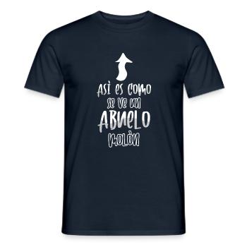 Father's Day Retired Granddad Cool Grandpa Looks - Männer T-Shirt - Navy - Vorne - AI Model Male 178 light (178cm)