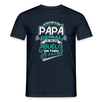 Father's Day Retired Yayo Cool Grandpa Granddad - Männer T-Shirt - Navy - Vorne - AI Model Male 178 light (178cm)