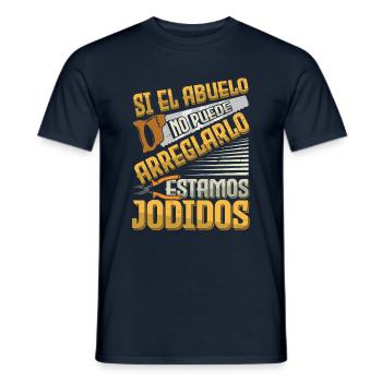 If Granddad Fix No One Can Grandpa Father's Day - Men's T-Shirt - navy - Front - AI Model Male 178 light (178cm)