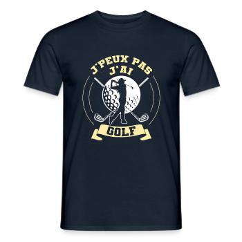 I Can't I Have Golf Club Golfer Golf Player - Men's T-Shirt - navy - Front - AI Model Male 178 light (178cm)