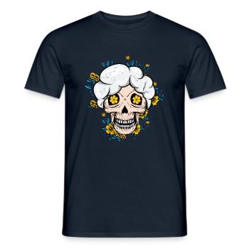 Grands-parents Abuela Grand-mère Papa Día De Muertos - T-shirt homme - marine - Devant - AI Model Male 178 light (178cm)