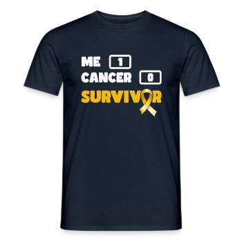 Sensibilisation au cancer infantile des survivants du cancer - T-shirt homme - marine - Devant - AI Model Male 178 light (178cm)