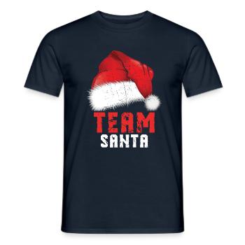 Dezember 2021 Winter Team Weihnachtsmann Weihnachten - Männer T-Shirt - Navy - Vorne - AI Model Male 178 light (178cm)
