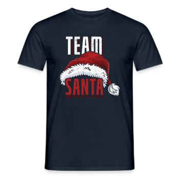 Dezember 2021 Schnee Winter Team Weihnachtsmann Weihnachten - Männer T-Shirt - Navy - Vorne - AI Model Male 178 light (178cm)