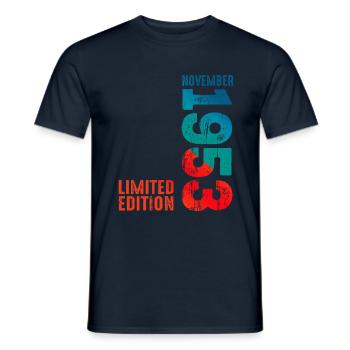 Edition limitée novembre 1953 légendaire depuis - T-shirt homme - marine - Devant - AI Model Male 178 light (178cm)