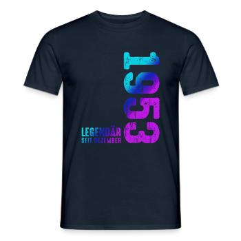 Since December 1953 Year 1953 Retro Vintage 1953 - Männer T-Shirt - Navy - Vorne - AI Model Male 178 light (178cm)