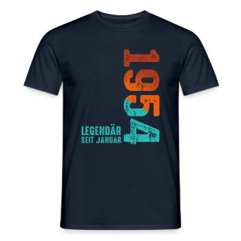 Limited Edition January 1954 Legendär Seit January - Männer T-Shirt - Navy - Vorne - AI Model Male 178 light (178cm)