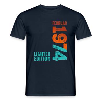 Limited Edition February 1974 Legendär Seit - Männer T-Shirt - Navy - Vorne - AI Model Male 178 light (178cm)