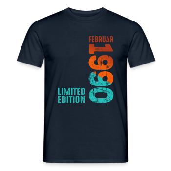 Limited Edition February 1990 Legendär Seit - Männer T-Shirt - Navy - Vorne - AI Model Male 178 light (178cm)