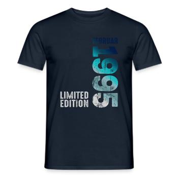 Limited Edition February 1995 Legendary Since - Men's T-Shirt - navy - Front - AI Model Male 178 light (178cm)