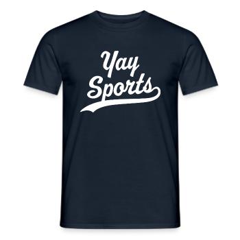 Yay Sports - T-shirt homme - marine - Devant - AI Model Male 178 light (178cm)
