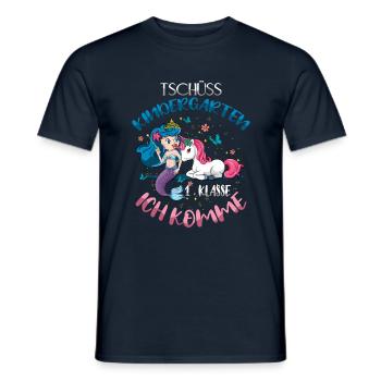 Enrollment Mermaid Unicorn First Class - Men's T-Shirt - navy - Front - AI Model Male 178 light (178cm)