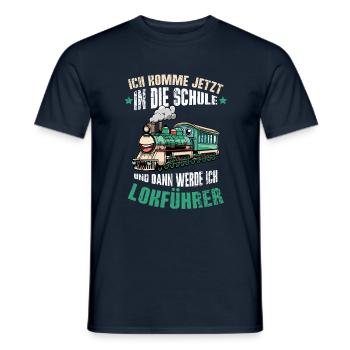 I'm going to school now and then I'm going to - Men's T-Shirt - navy - Front - AI Model Male 178 light (178cm)