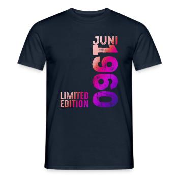 Edition limitée juin 1960 Légendaire depuis juin 1960 - T-shirt homme - marine - Devant - AI Model Male 178 light (178cm)