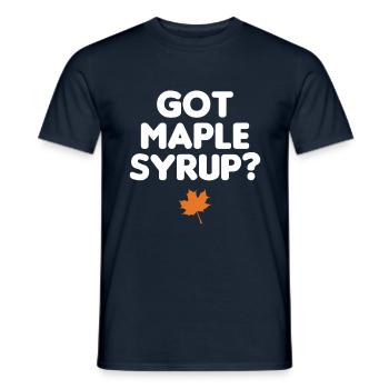 Got Maple Syrup Tapping Maple Tree Maple Leaf - Men's T-Shirt - navy - Front - AI Model Male 178 light (178cm)