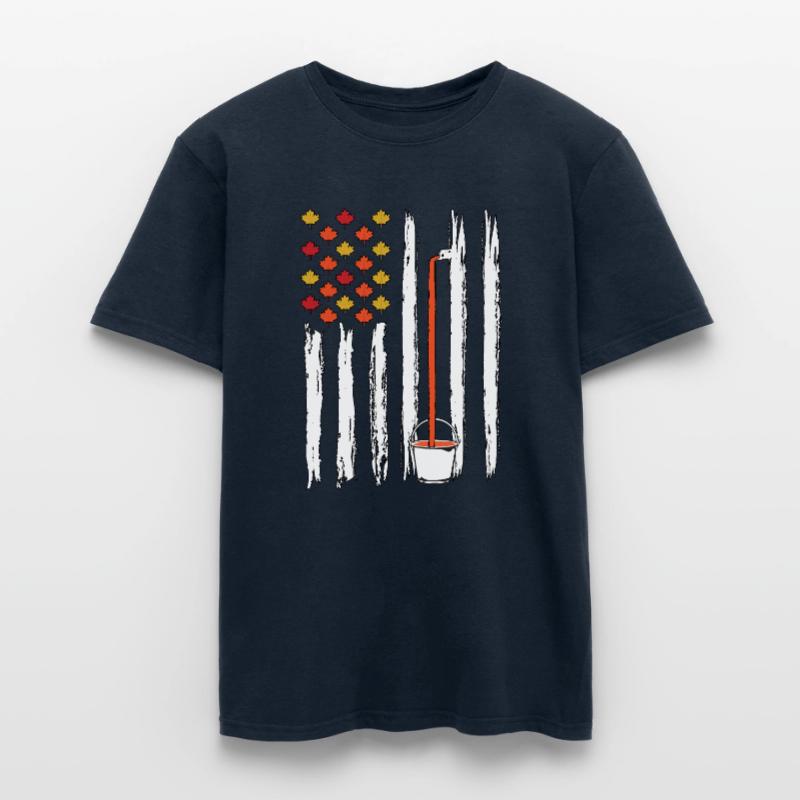 Drapeau Tapping Maple Tree Maple Leaf T-shirt homme