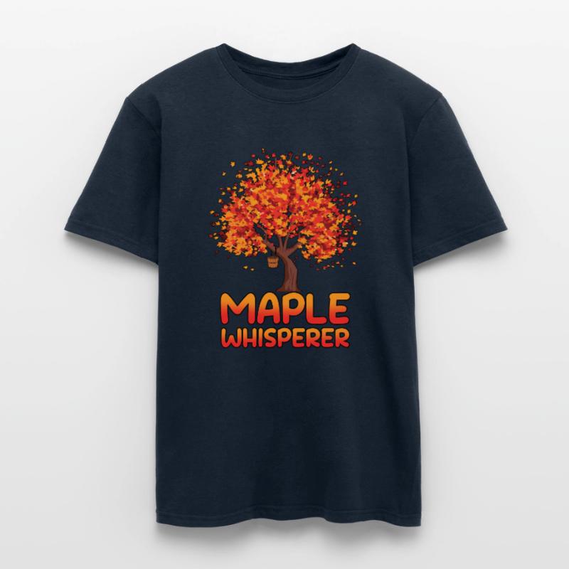 Maple Whisperer Tapping Maple Tree Maple Leaf Men's T-shirt