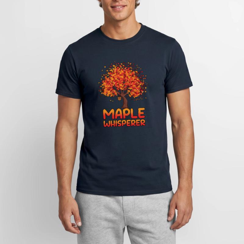 Maple Whisperer Tapping Maple Tree Maple Leaf Men's T-shirt