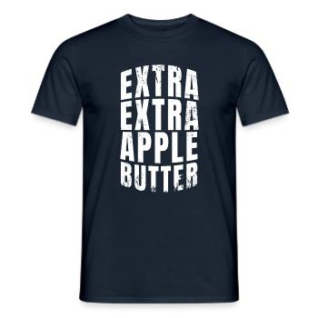 Extra Extra Apple Butter Apple Picker Apple - Men's T-Shirt - navy - Front - AI Model Male 178 light (178cm)